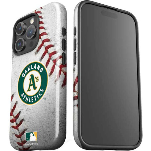 MLB Oakland Athletics Game Ball iPhone 16 Pro Impact Case